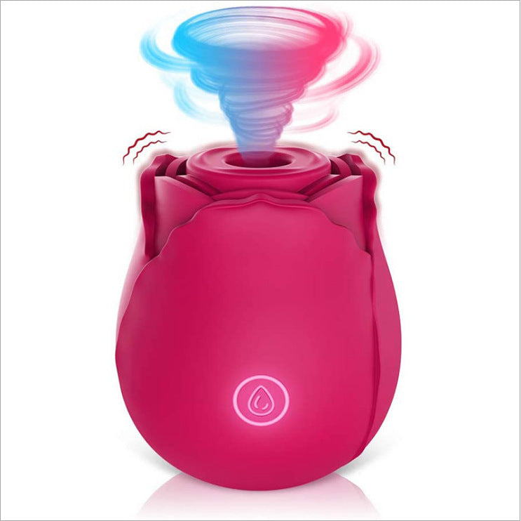 Huafeihua Rose Sucking Tongue Licking Vibrating Vibrating Egg Female Toy Articles