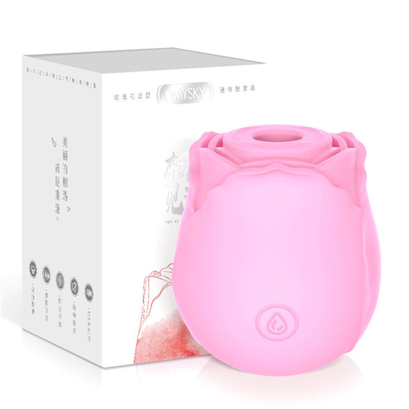 Huafeihua Rose Sucking Tongue Licking Vibrating Vibrating Egg Female Toy Articles