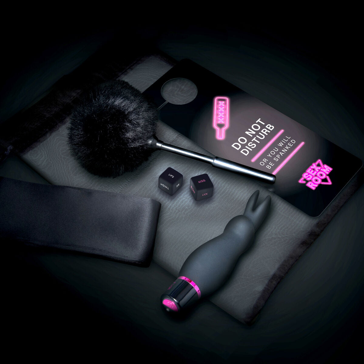 Classic Vibrator Dream Toys Sex Room Raunchy Kit Black-4