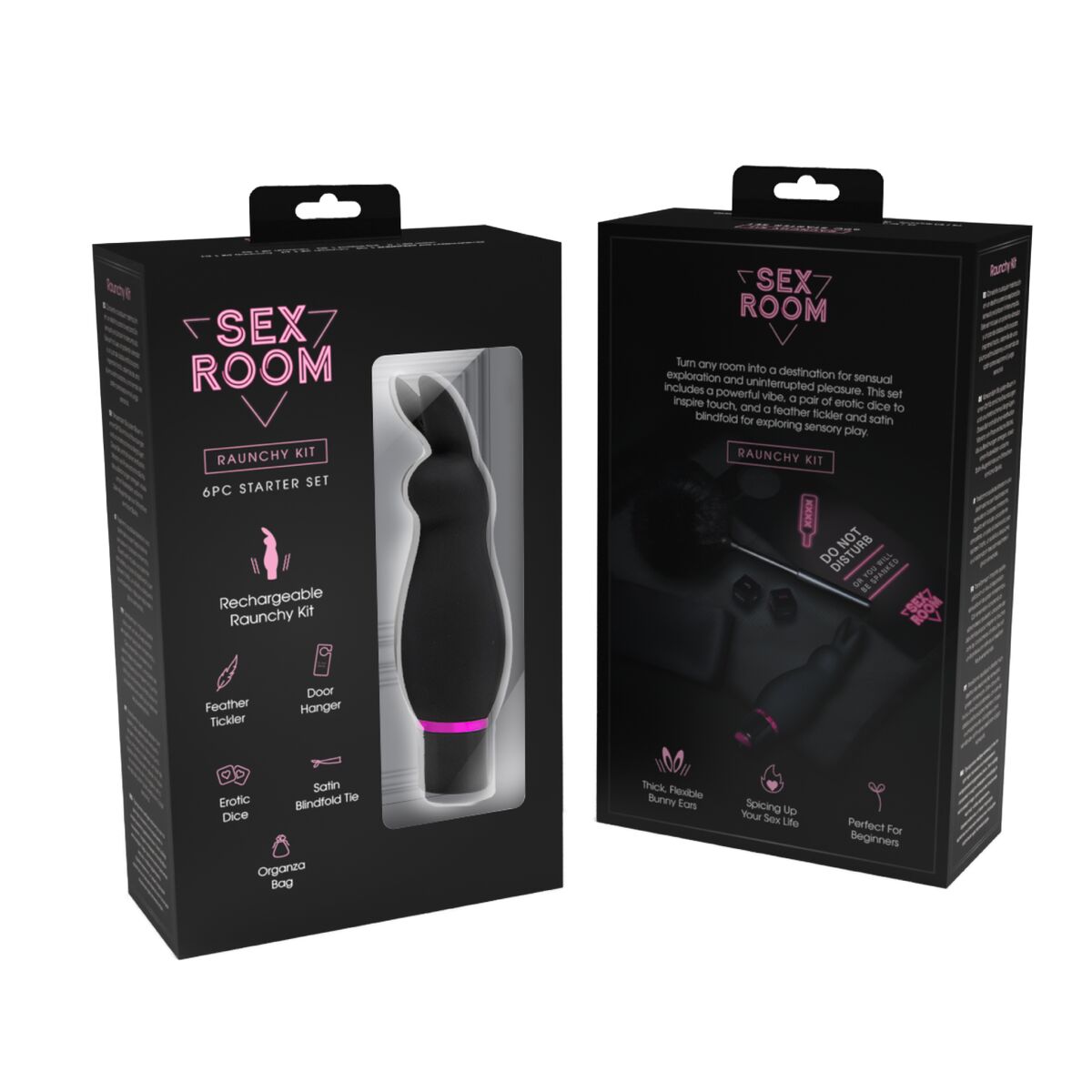 Classic Vibrator Dream Toys Sex Room Raunchy Kit Black-2