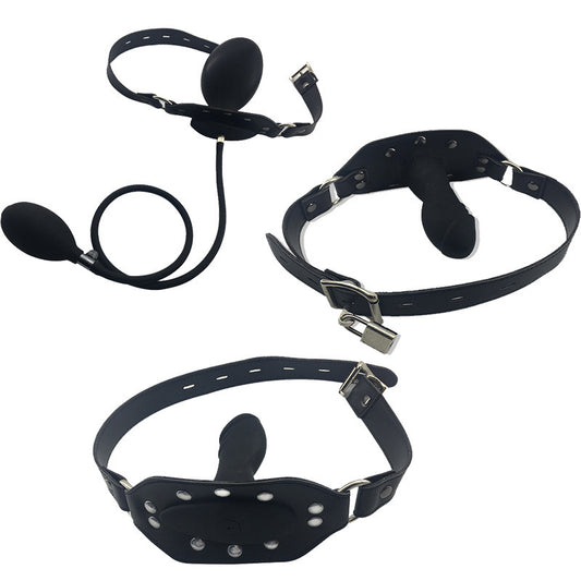 Toy Inflatable Ball Gag Large Anti-vomiting Mouth Cup Shackle