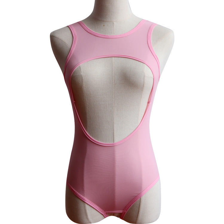 Thin See-through Dead Pool Water Tight High-stretch Swimsuit